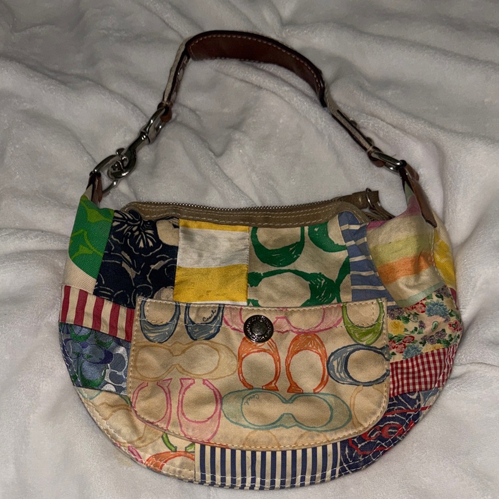 Coach Patchwork Hobo Shoulder Bag
